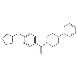 (4-(Pyridin-2-yl)piperazin-1-yl)(6-((tetrahydrofuran-3-yl)oxy)pyridin-3-yl)methanone结构式