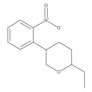 (2S,5R)-2-(Iodomethyl)-5-(2-nitrophenyl)oxane Structure