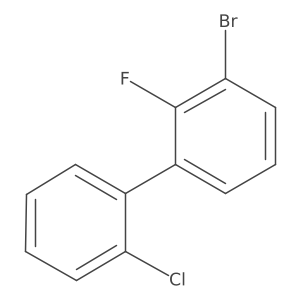 3-Bromo-2'-chloro-2-fluoro-1,1'-biphenyl Structure