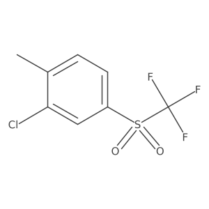 3-Chloro-4-methyl-(trifluoromethylsulfonyl)benzene Structure