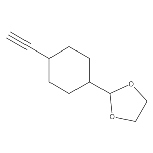 2-(4-Ethynylcyclohexyl)-1,3-dioxolane结构式