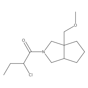 2-chloro-1-(3a-(methoxymethyl)hexahydrocyclopenta[c]pyrrol-2(1H)-yl)butan-1-one Structure