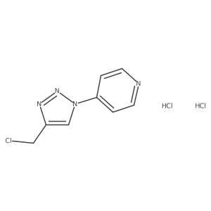 4-(4-(chloromethyl)-1H-1,2,3-triazol-1-yl)pyridine dihydrochloride结构式