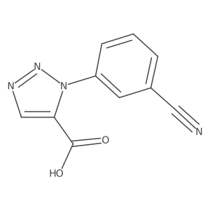 1-(3-Cyanophenyl)-1H-1,2,3-triazole-5-carboxylic acid结构式
