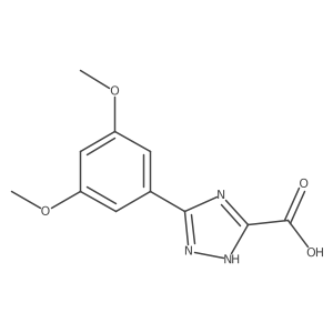 5-(3,5-dimethoxyphenyl)-4H-1,2,4-triazole-3-carboxylic acid Structure