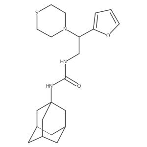 1-(Adamantan-1-yl)-3-[2-(furan-2-yl)-2-(thiomorpholin-4-yl)ethyl]urea Structure