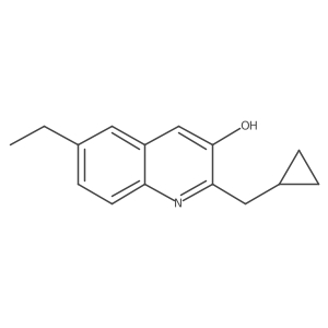 2-(Cyclopropylmethyl)-6-ethylquinolin-3-ol结构式