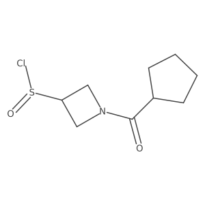 1-Cyclopentanecarbonylazetidine-3-sulfinyl chloride Structure