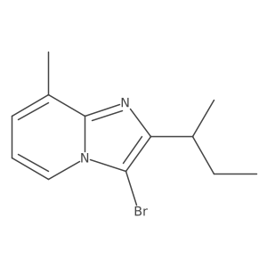 3-Bromo-2-(butan-2-yl)-8-methylimidazo[1,2-a]pyridine结构式