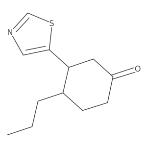 4-Propyl-3-(1,3-thiazol-5-yl)cyclohexan-1-one结构式