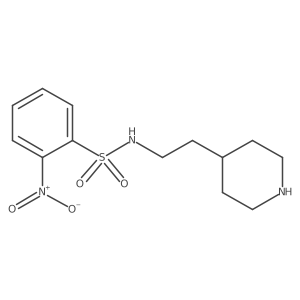 2-nitro-N-[2-(piperidin-4-yl)ethyl]benzene-1-sulfonamide Structure