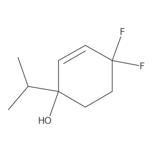 4,4-Difluoro-1-(propan-2-yl)cyclohex-2-en-1-ol Structure