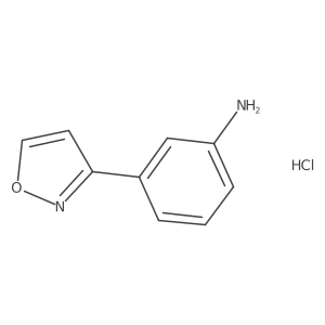 3-(1,2-Oxazol-3-yl)aniline hydrochloride结构式