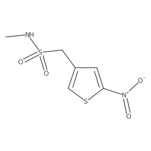 N-methyl-1-(5-nitrothiophen-3-yl)methanesulfonamide结构式