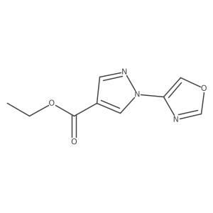 ethyl 1-(1,3-oxazol-4-yl)-1H-pyrazole-4-carboxylate Structure