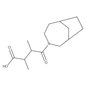 4-{3-Azabicyclo[4.2.1]nonan-3-yl}-2,3-dimethyl-4-oxobutanoic acid结构式