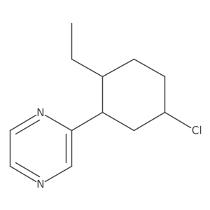 2-(5-Chloro-2-ethylcyclohexyl)pyrazine Structure