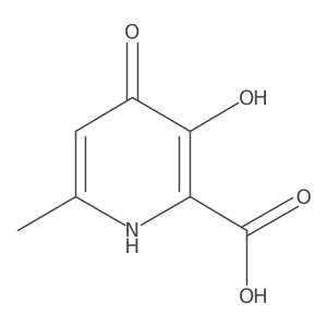3-Hydroxy-6-methyl-4-oxo-1,4-dihydropyridine-2-carboxylic acid结构式