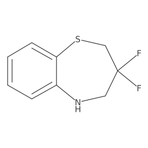 3,3-Difluoro-2,3,4,5-tetrahydro-1,5-benzothiazepine Structure