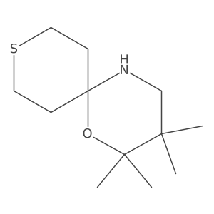 2,2,3,3-Tetramethyl-1-oxa-9-thia-5-azaspiro[5.5]undecane结构式
