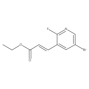 ethyl (2E)-3-(5-bromo-2-fluoropyridin-3-yl)prop-2-enoate Structure