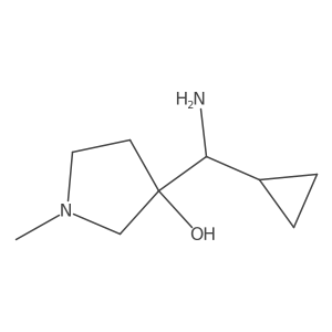 3-[Amino(cyclopropyl)methyl]-1-methylpyrrolidin-3-ol Structure