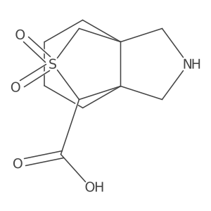 8,8-Dioxo-8lambda6-thia-11-azatricyclo[4.3.3.0,1,6]dodecane-7-carboxylic acid Structure