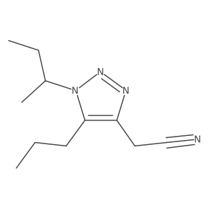 2-[1-(butan-2-yl)-5-propyl-1H-1,2,3-triazol-4-yl]acetonitrile结构式