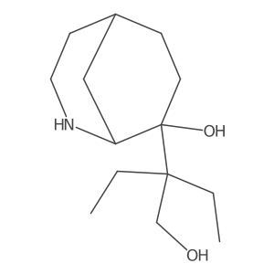 8-(2-Ethyl-1-hydroxybutan-2-yl)-2-azabicyclo[3.3.1]nonan-8-ol结构式