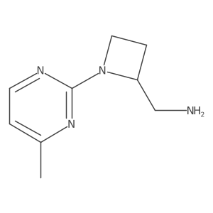 [1-(4-Methylpyrimidin-2-yl)azetidin-2-yl]methanamine Structure