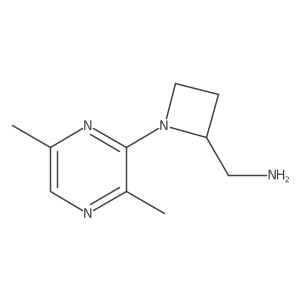 [1-(3,6-Dimethylpyrazin-2-yl)azetidin-2-yl]methanamine结构式