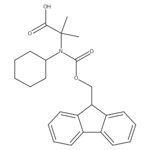 2-[cyclohexyl({[(9H-fluoren-9-yl)methoxy]carbonyl})amino]-2-methylpropanoic acid Structure