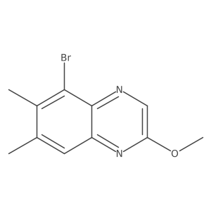 5-Bromo-2-methoxy-6,7-dimethylquinoxaline Structure