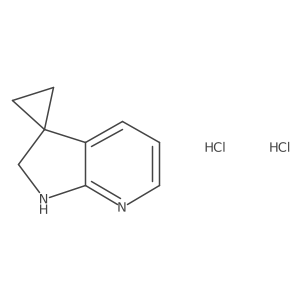 2',3'-Dihydrospiro{cyclopropane-1,1'-pyrrolo[2,3-b]pyridine}dihydrochloride结构式