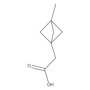 2-(3-Iodobicyclo[1.1.1]pentan-1-yl)acetic acid Structure