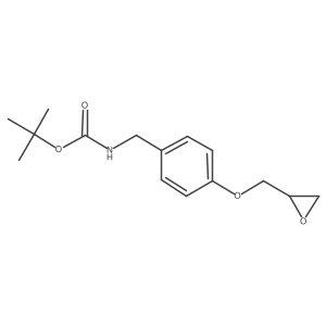 tert-butyl N-({4-[(oxiran-2-yl)methoxy]phenyl}methyl)carbamate结构式