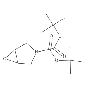3,7-Di-tert-butyl 9-oxa-3,7-diazatricyclo[3.3.1.0,1,5]nonane-3,7-dicarboxylate结构式