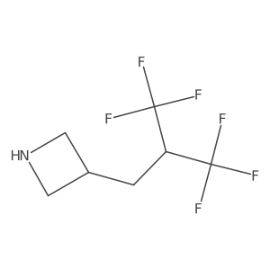 3-[3,3,3-Trifluoro-2-(trifluoromethyl)propyl]azetidine结构式