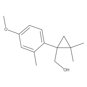 [1-(4-Methoxy-2-methylphenyl)-2,2-dimethylcyclopropyl]methanol Structure