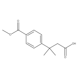 3-[4-(Methoxycarbonyl)phenyl]-3-methylbutanoic acid Structure