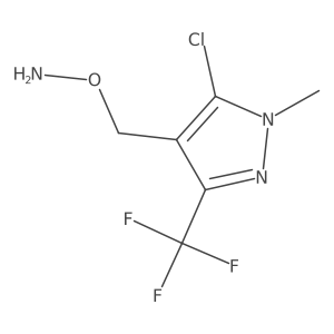 O-{[5-chloro-1-methyl-3-(trifluoromethyl)-1H-pyrazol-4-yl]methyl}hydroxylamine Structure