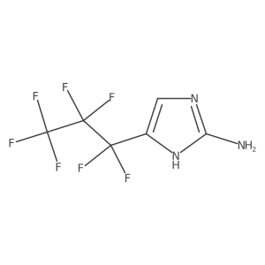 5-(heptafluoropropyl)-1H-imidazol-2-amine结构式