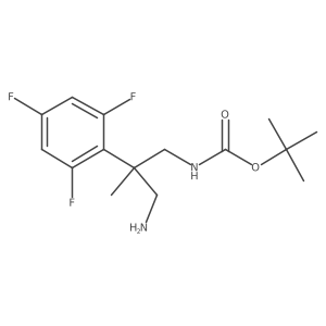 tert-butyl N-[3-amino-2-methyl-2-(2,4,6-trifluorophenyl)propyl]carbamate Structure
