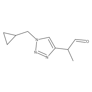2-[1-(cyclopropylmethyl)-1H-1,2,3-triazol-4-yl]propanal Structure