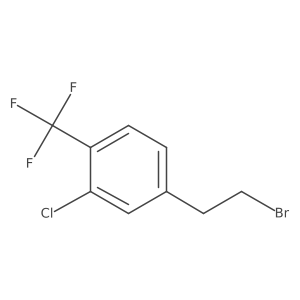4-(2-Bromoethyl)-2-chloro-1-(trifluoromethyl)benzene Structure