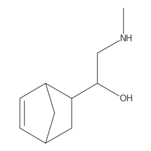 1-{Bicyclo[2.2.1]hept-5-en-2-yl}-2-(methylamino)ethan-1-ol结构式