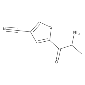 5-(2-Aminopropanoyl)thiophene-3-carbonitrile结构式