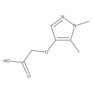 2-[(1,5-dimethyl-1H-pyrazol-4-yl)oxy]acetic acid结构式