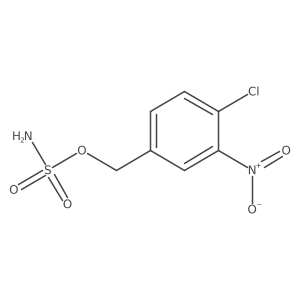 (4-Chloro-3-nitrophenyl)methyl sulfamate结构式