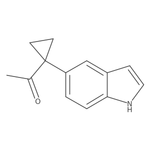 1-[1-(1H-indol-5-yl)cyclopropyl]ethan-1-one Structure